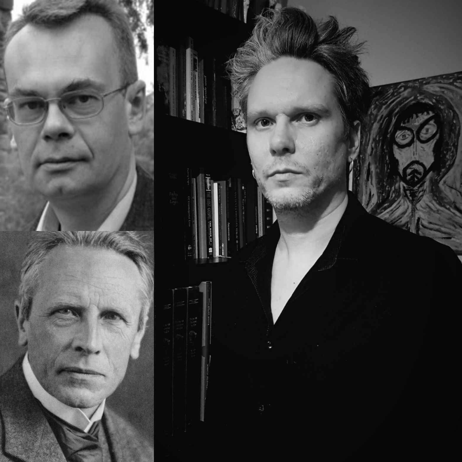 Paul Bishop (upper left), Ludwig Klages (bottom left), David Beth (right)